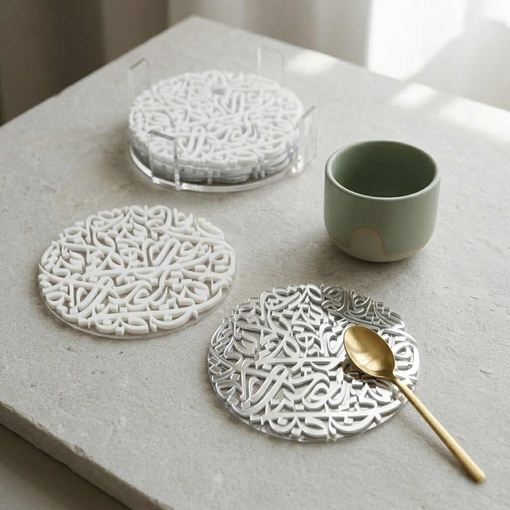 Huroof Coasters - Set of 6
