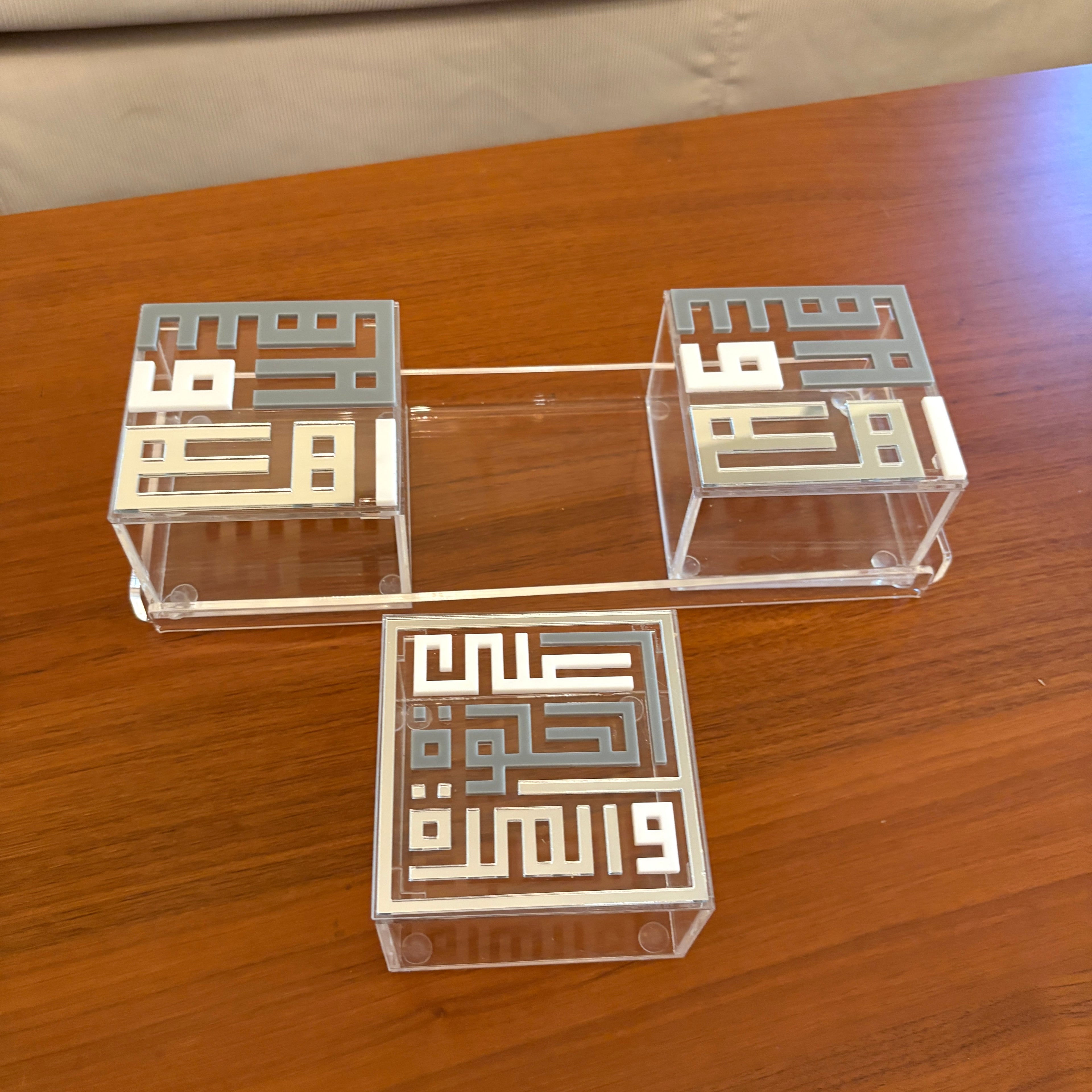 Engraved Trio Boxes