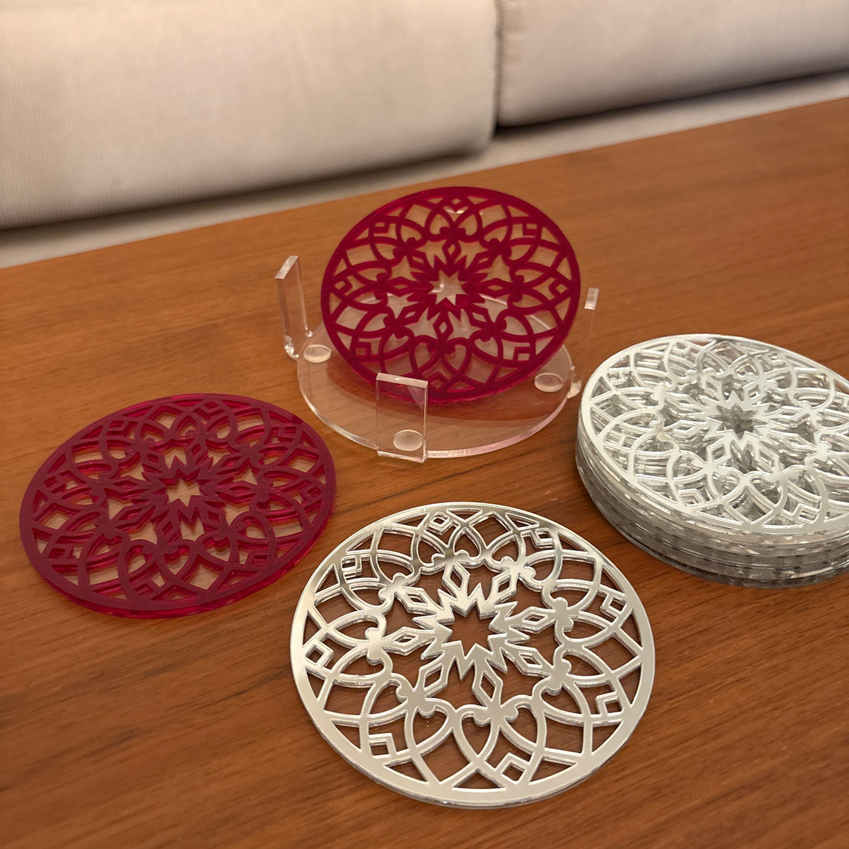 Mandala Set of Coasters