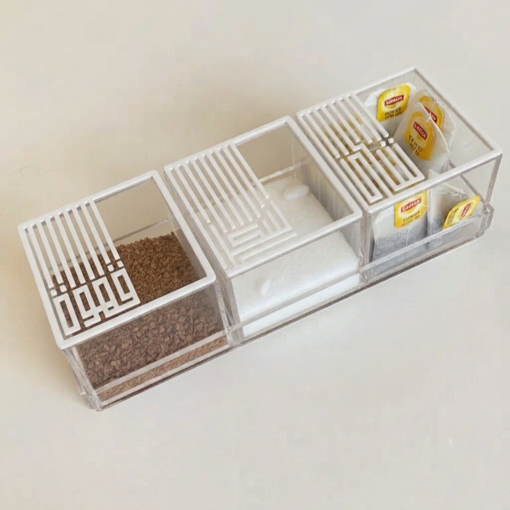 Tea, Coffee & Sugar Set with Tray