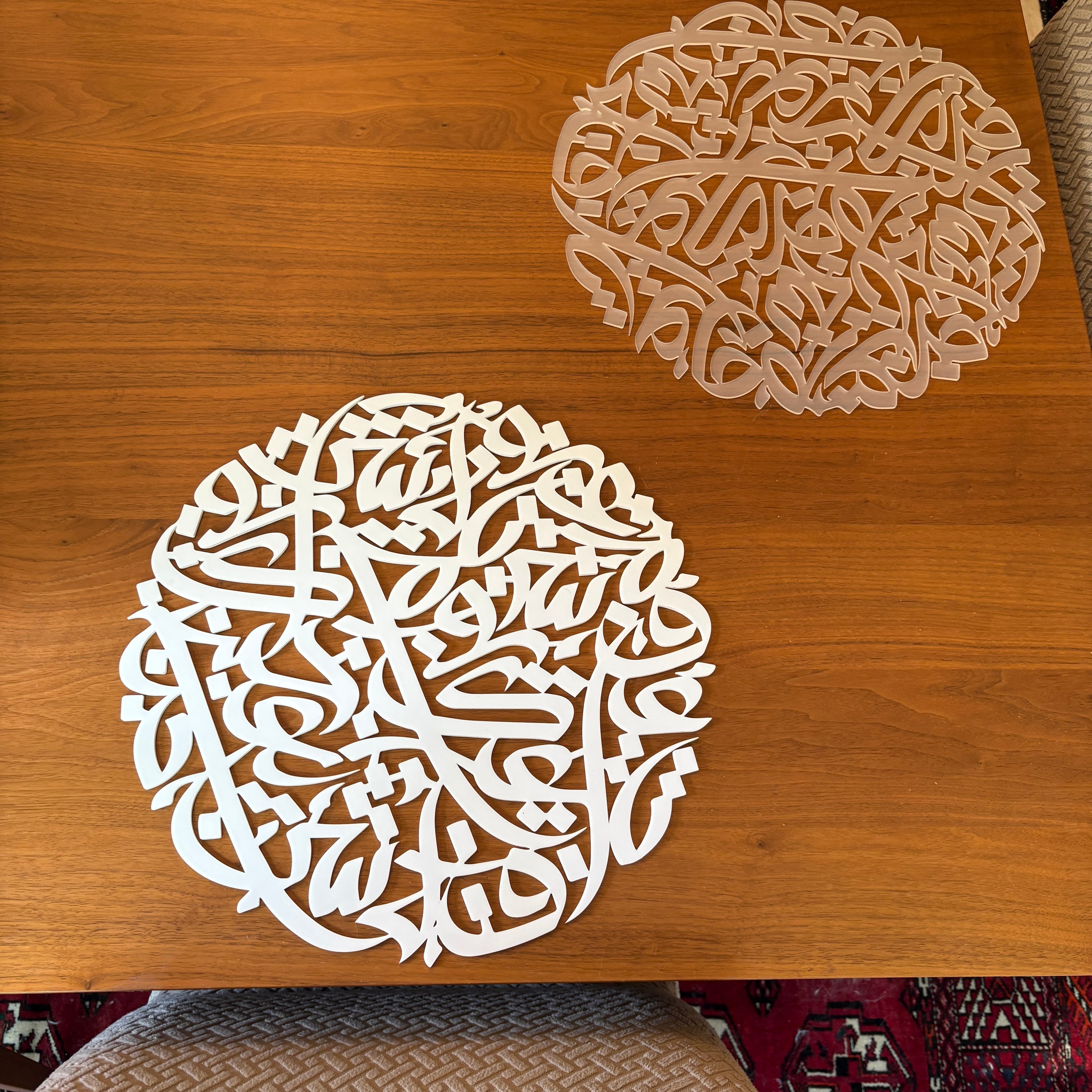 Set of Huroof Plexi Placemats