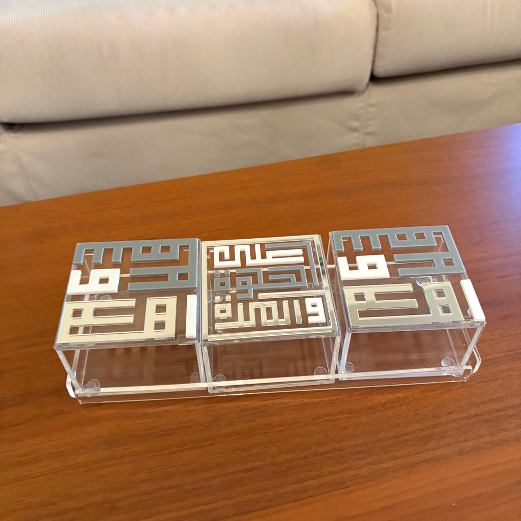 Engraved Trio Boxes