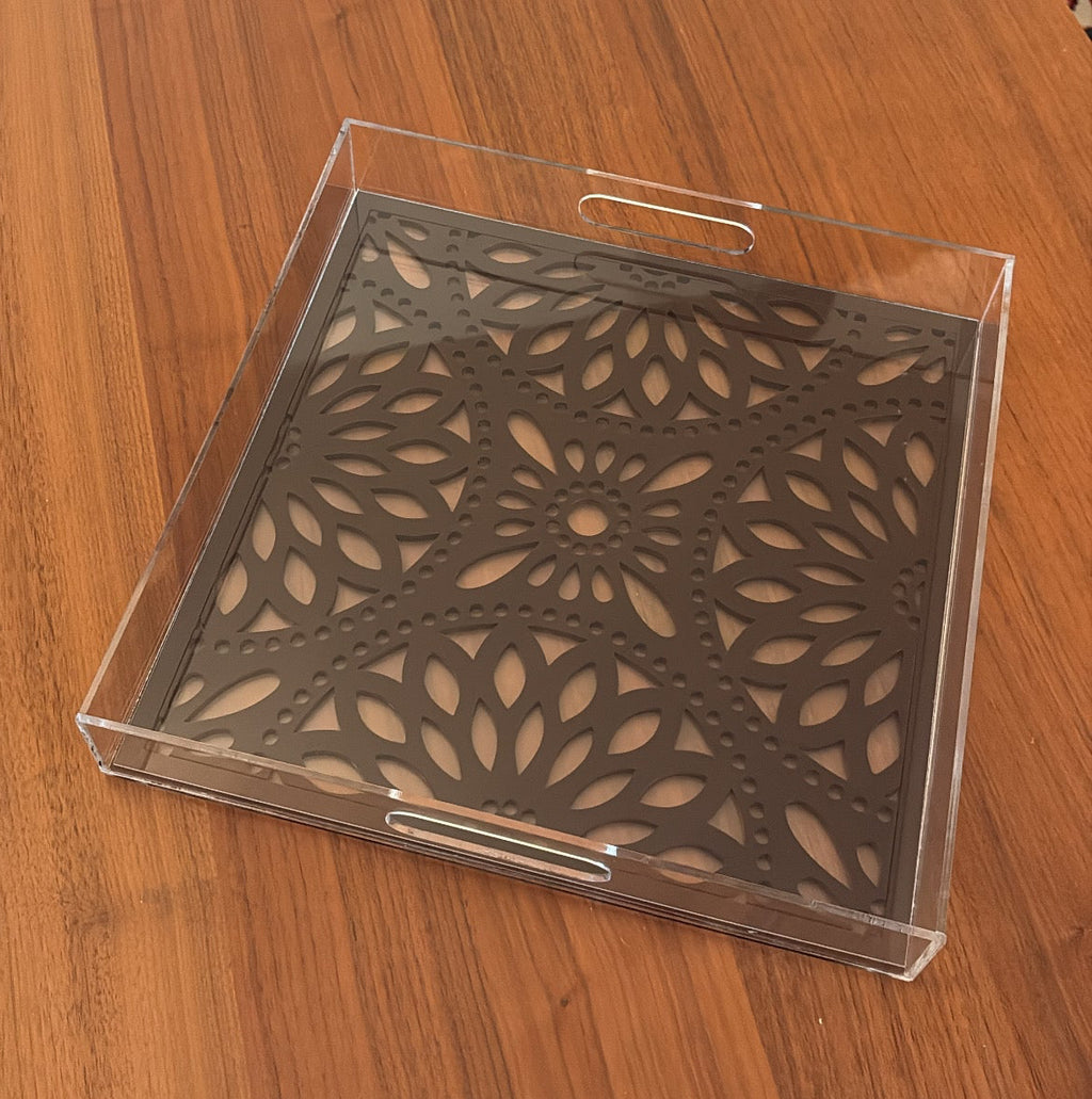 Scarlet Engraved Tray