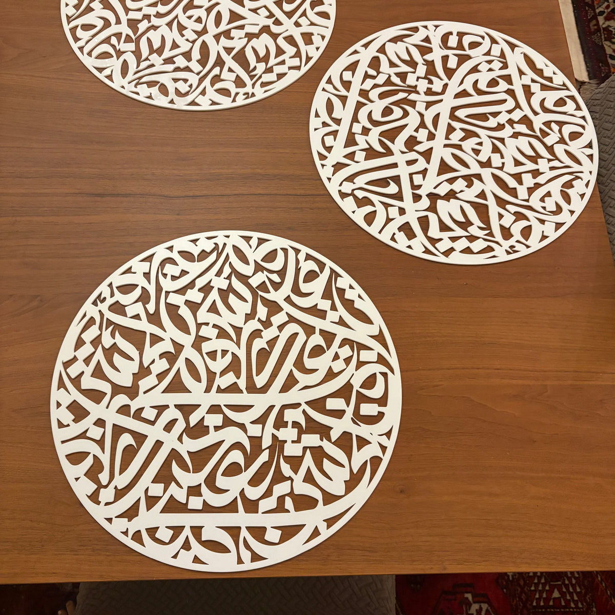 Set of Huroof Plexi Placemats