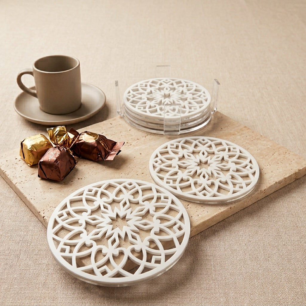 Mandala Set of Coasters