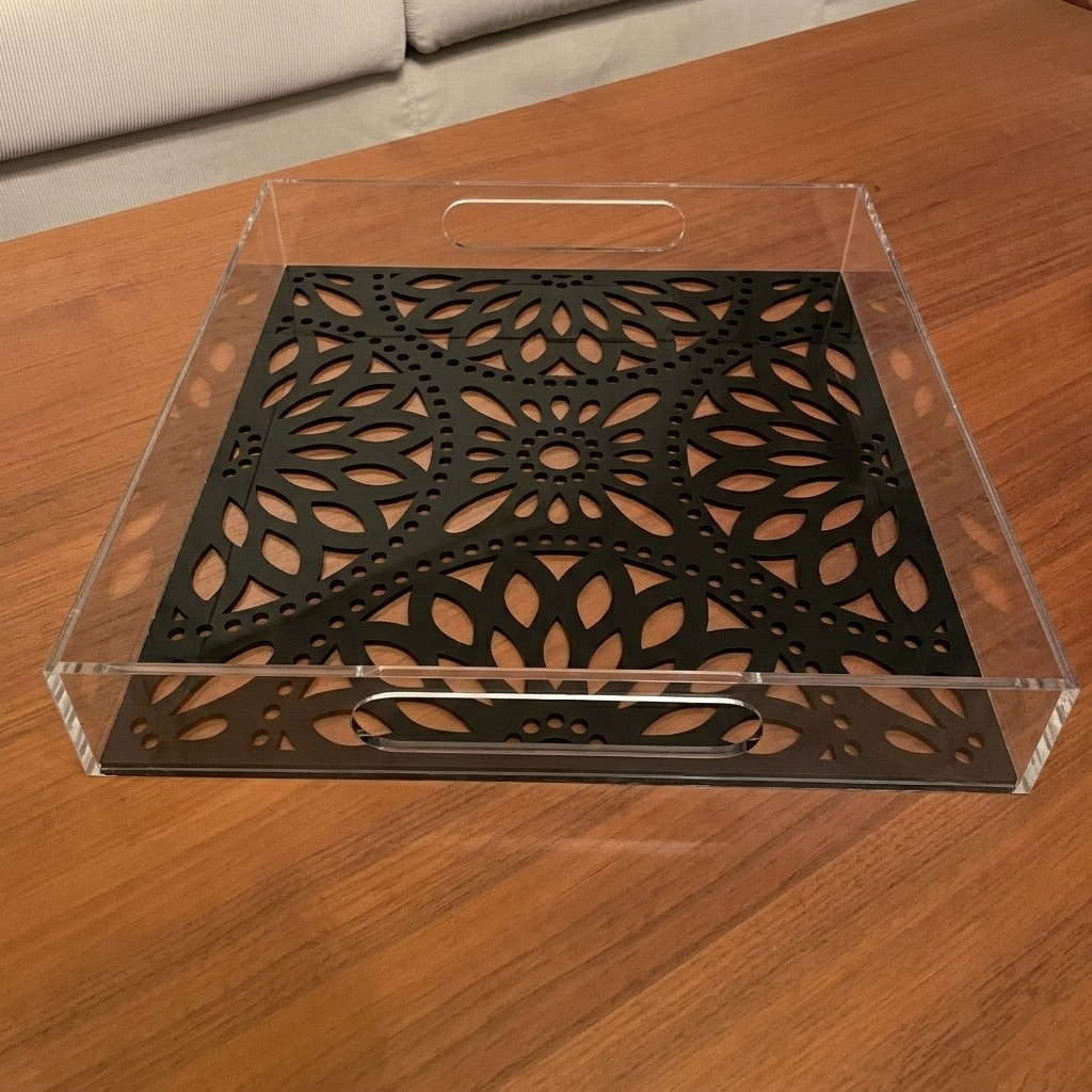 Scarlet Engraved Tray