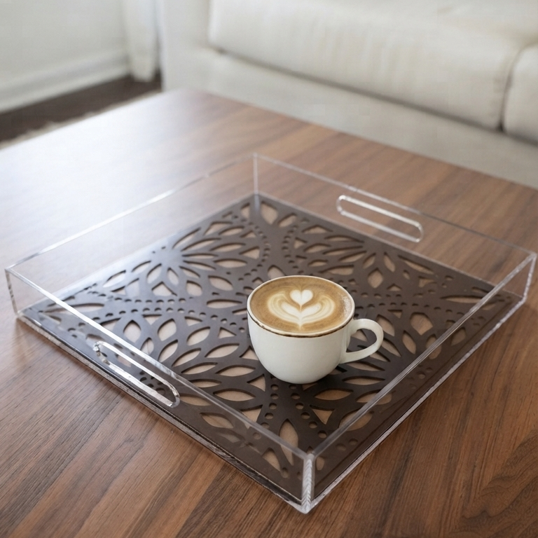 Scarlet Engraved Tray