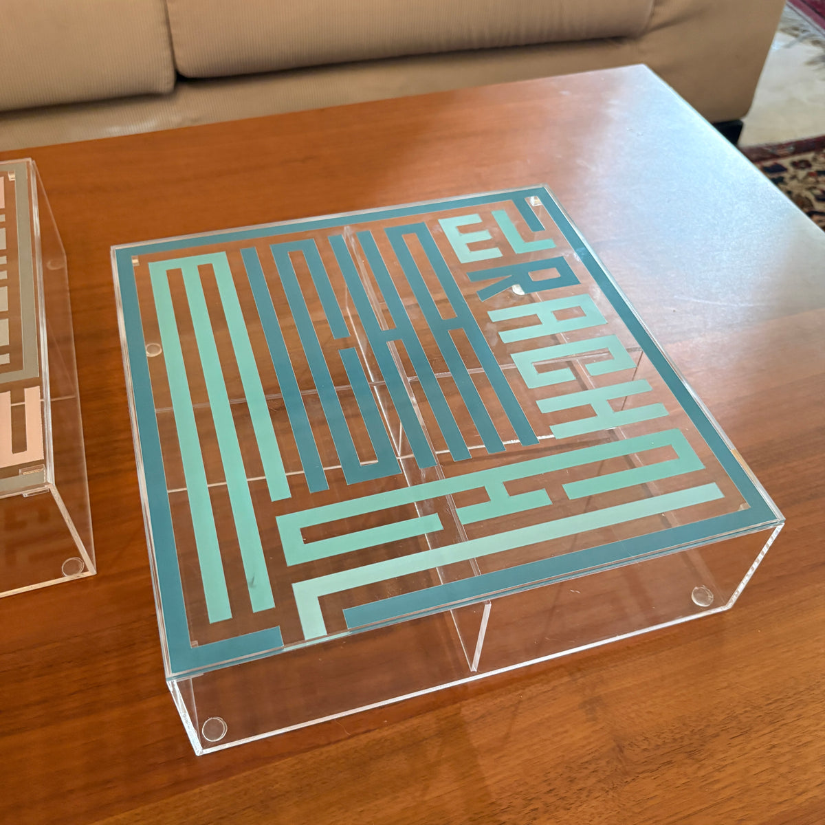 Customized English Calligraphy Box