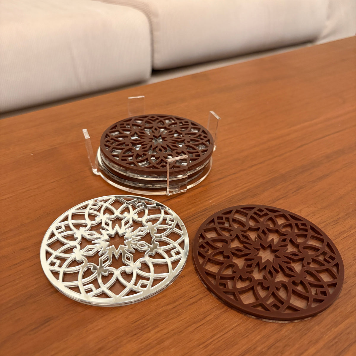 Mandala Set of Coasters