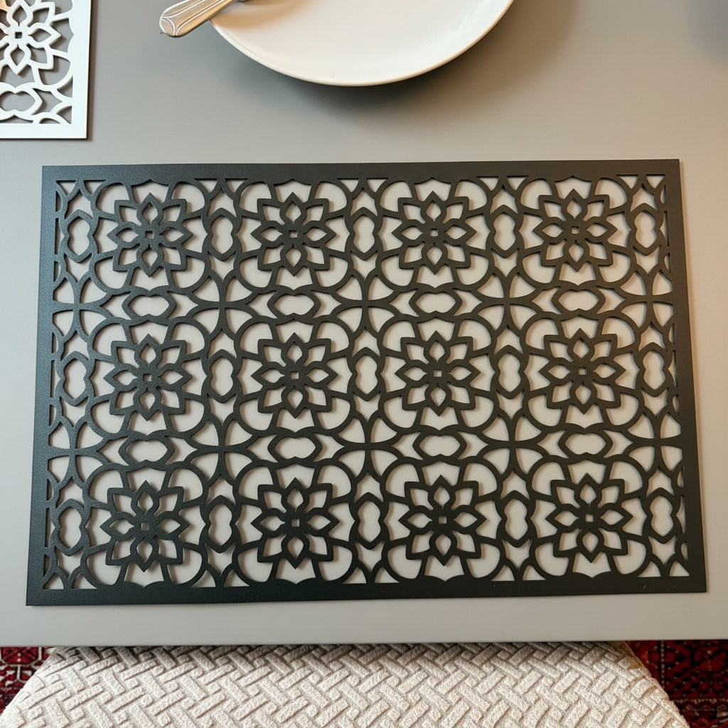 Floral Metal Placemat