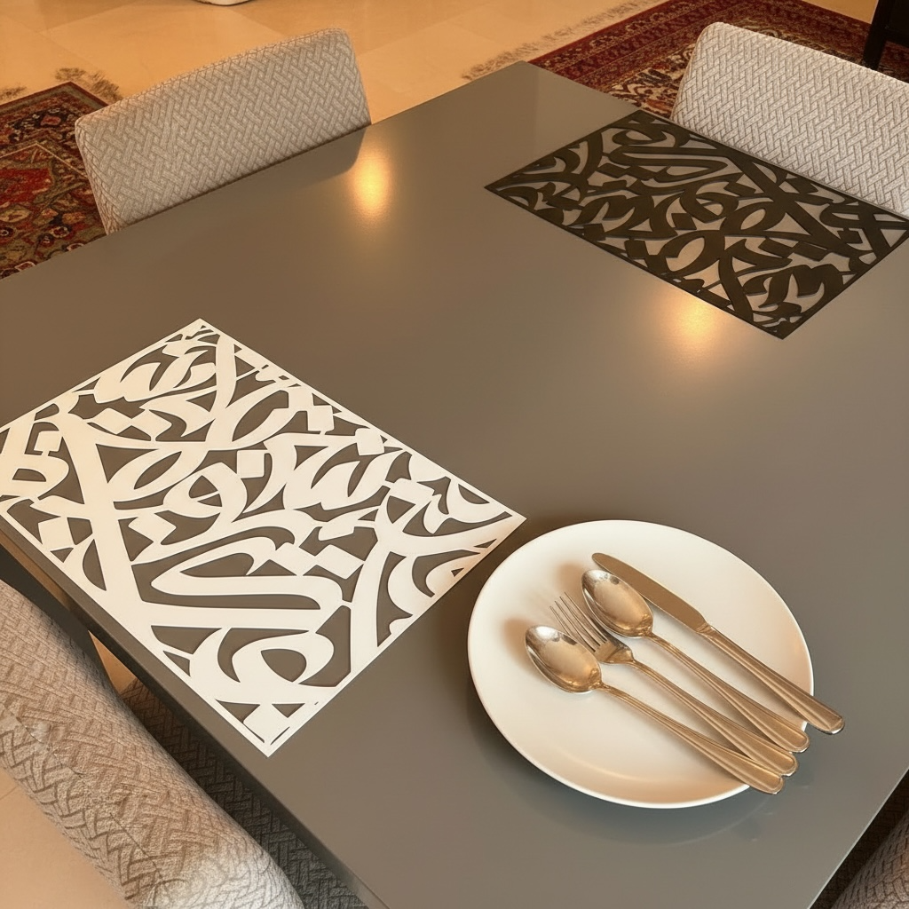 Huroof Metal Placemat
