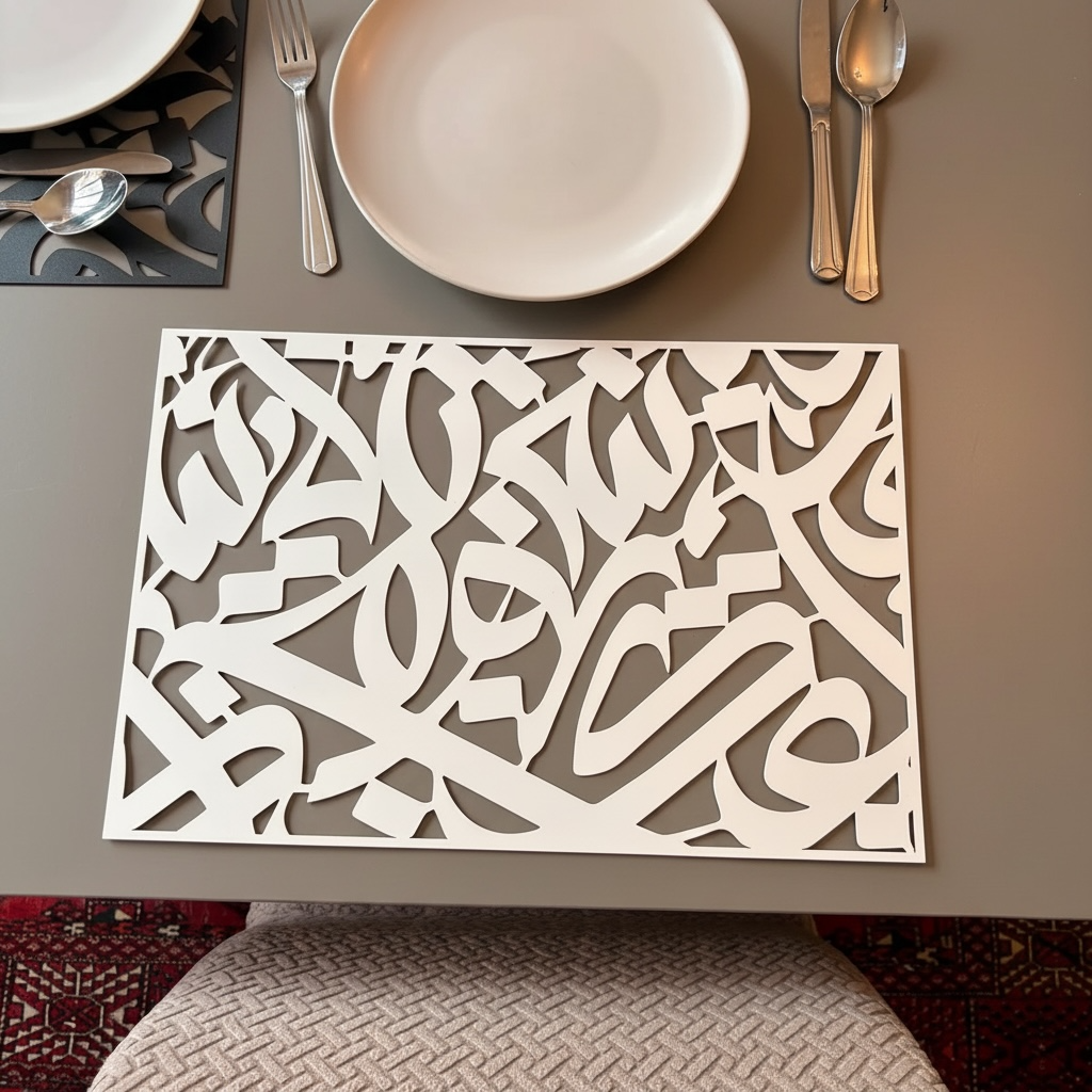 Huroof Metal Placemat