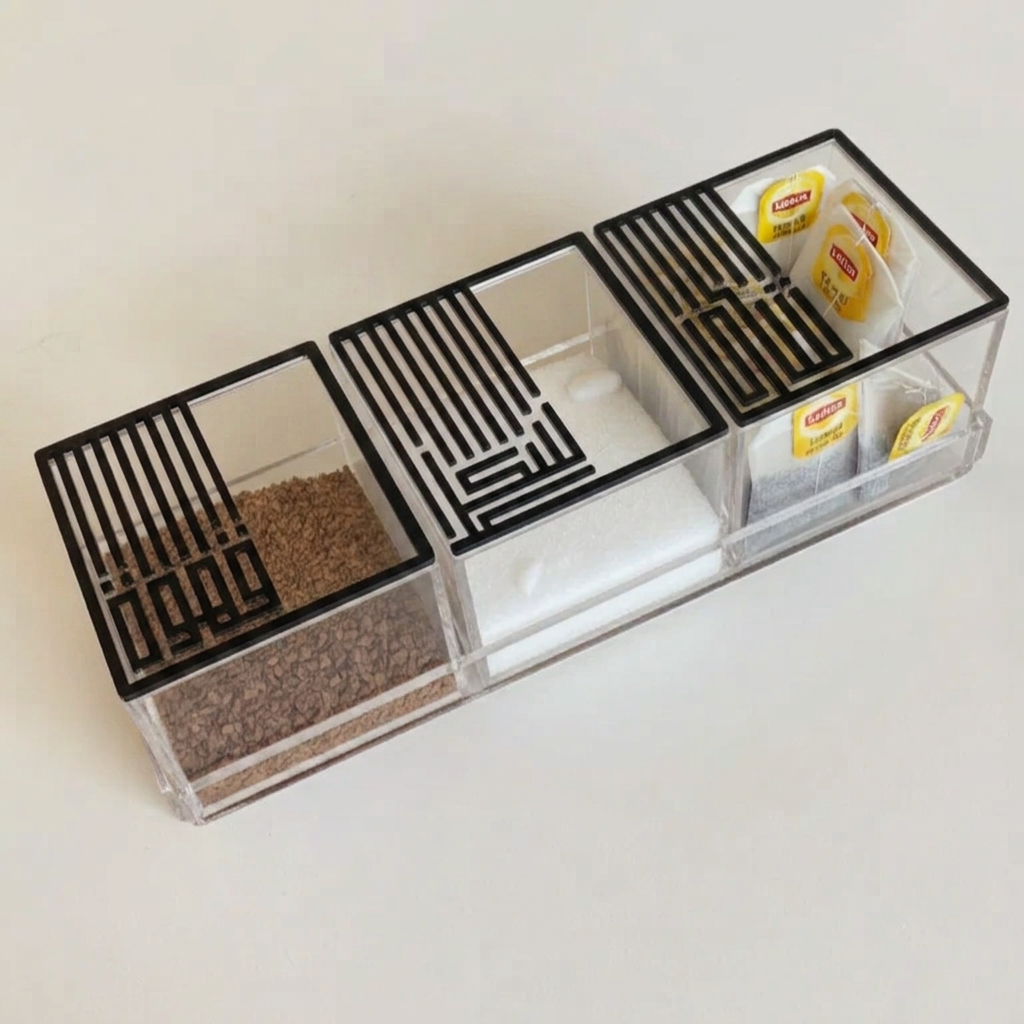 Tea, Coffee & Sugar Set with Tray